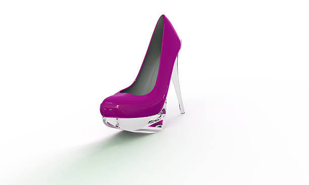 istock An elegant pink shoe isolated on white 2227974888