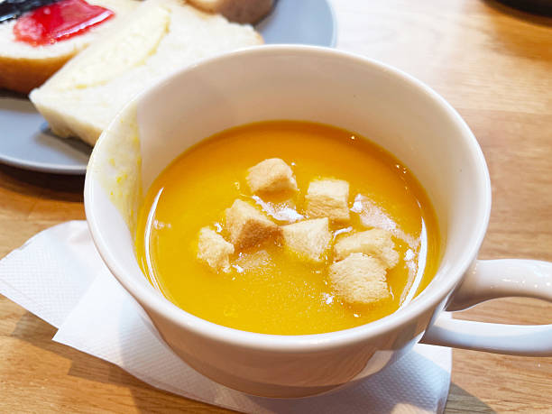 istock Pumpkin potage soup for breakfast 2227976117