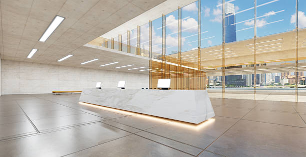 istock Modern business office lobby design 2227976245