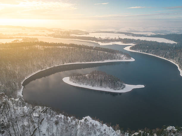 istock Sec Water Reservoir in wintertime from above 2227978032