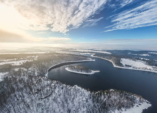 istock Sec Water Reservoir in wintertime from above 2227978045
