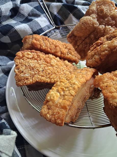 istock Golden Brown Crispy Pork Belly on Skimmer 2227979765