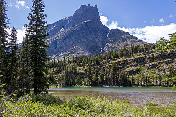 Lake Josephine at Glacier National Park, Montana in June