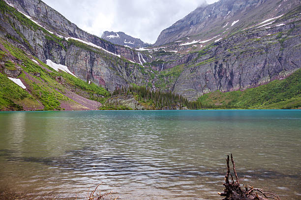 Grinnell Lake at Glacier National Park, Montana in June