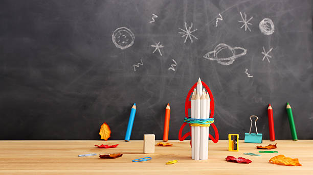 istock Back to school concept over classroom blackboard. Top view 2227987479