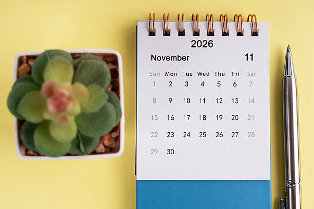istock November 2026 Desk Calendar 2227988913