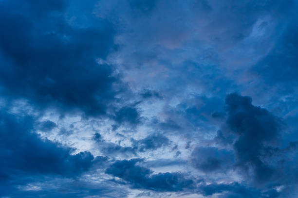 istock Dramatic dark storm sky background. Dark thunderstorm clouds rainny atmosphere. Meteorology danger windstorm rain clouds black disasters climate 2227991430