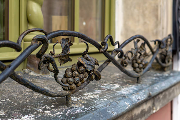 Architectural  features seen  along the streets of Montalcino in Tuscany Italy