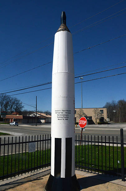 Neil Armstrong Lunar Project by Linda Perich Carpenter, Peter Perich and Anne L. Perich in Warren, Ohio, USA on April 29, 2018
