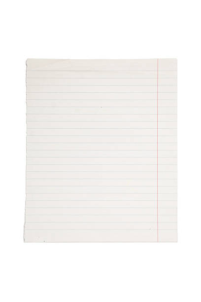 istock Square piece of lined notebook paper with red margin is isolated. 2228014154