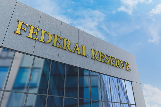istock Modern Federal Reserve Building With Glass Reflections 2228019294