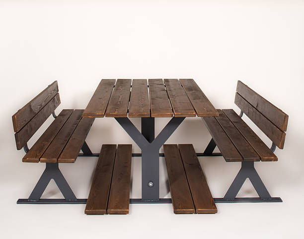 istock handmade wooden and metal bench isolated on white background 2228020608