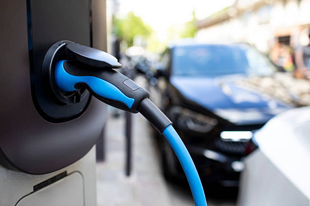 istock Close-up of an electric car cable 2228020928