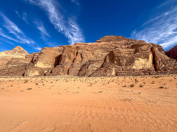 istock Sandstone cliffs in Wadi Rum desert, Jordan 2228029769