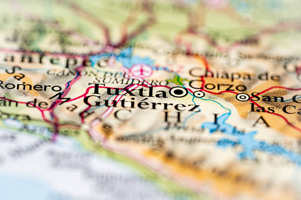 istock Tuxtla Gutierrez, Mexico highlighted on a world map. 2228041799