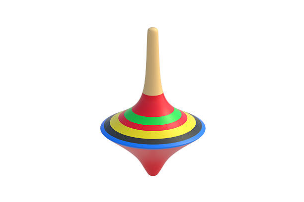 istock Spinning whirligig isolated on white background. 3d render 2228044142