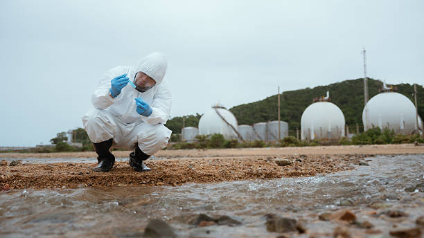 istock Environmental engineers inspect water quality,Bring water to the lab for testing,Check the mineral content in water and soil 2228045667