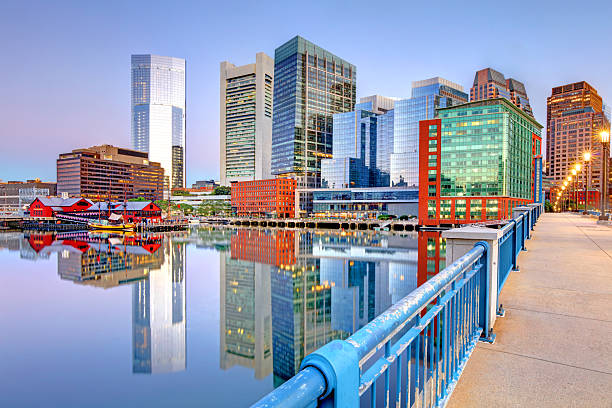 istock Boston skyline along the Fort Point Channel 2228047201