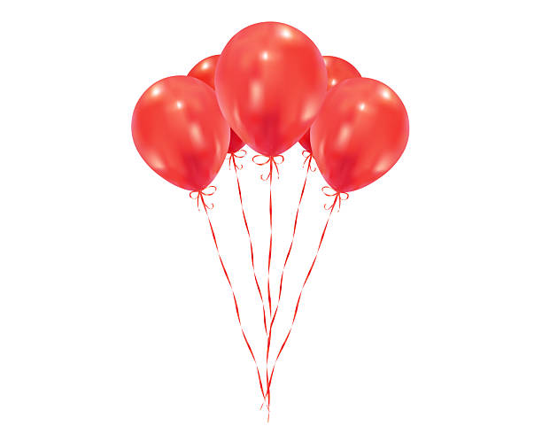 istock Bunch of red balloons isolated on white. Applicable for celebration, party, or festive themes. 2228048892