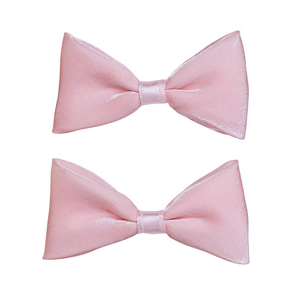 istock Pink bow tie isolated on white background, clipping path 2228052952
