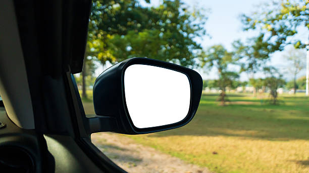 istock Empty screen view mirror of a car for mockup 2228053634