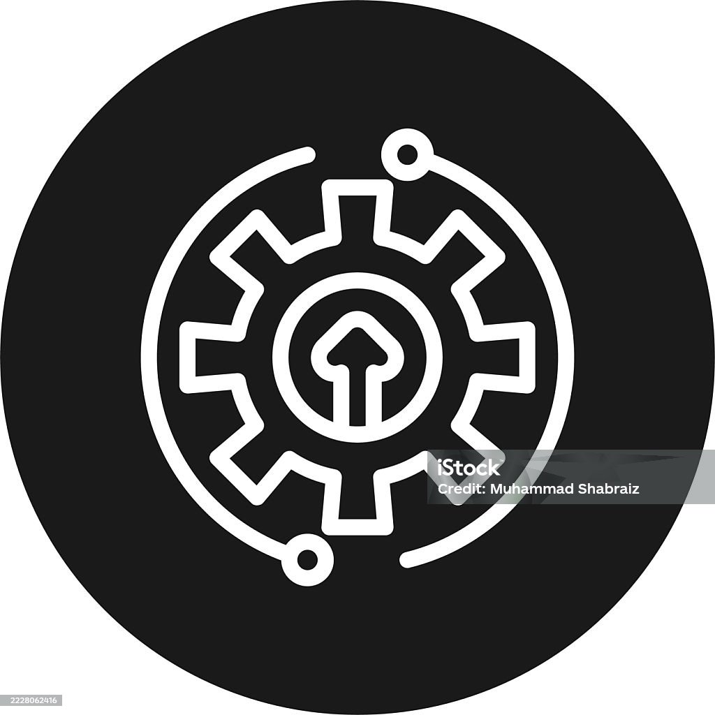 Process Line Invesitagtion Process Improvement Line Circle Inverted Stock Illustration - Download ...