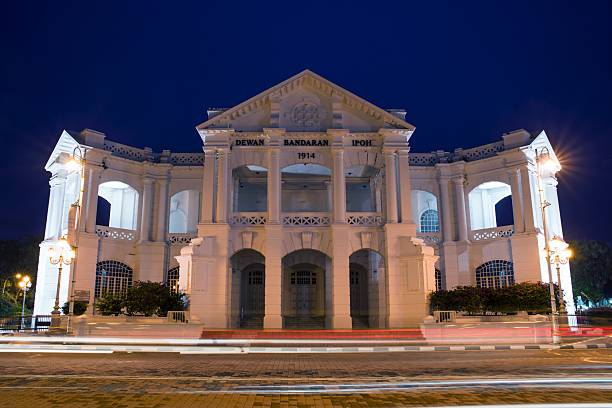 istock Ipoh Town Hall building at night 2228063177