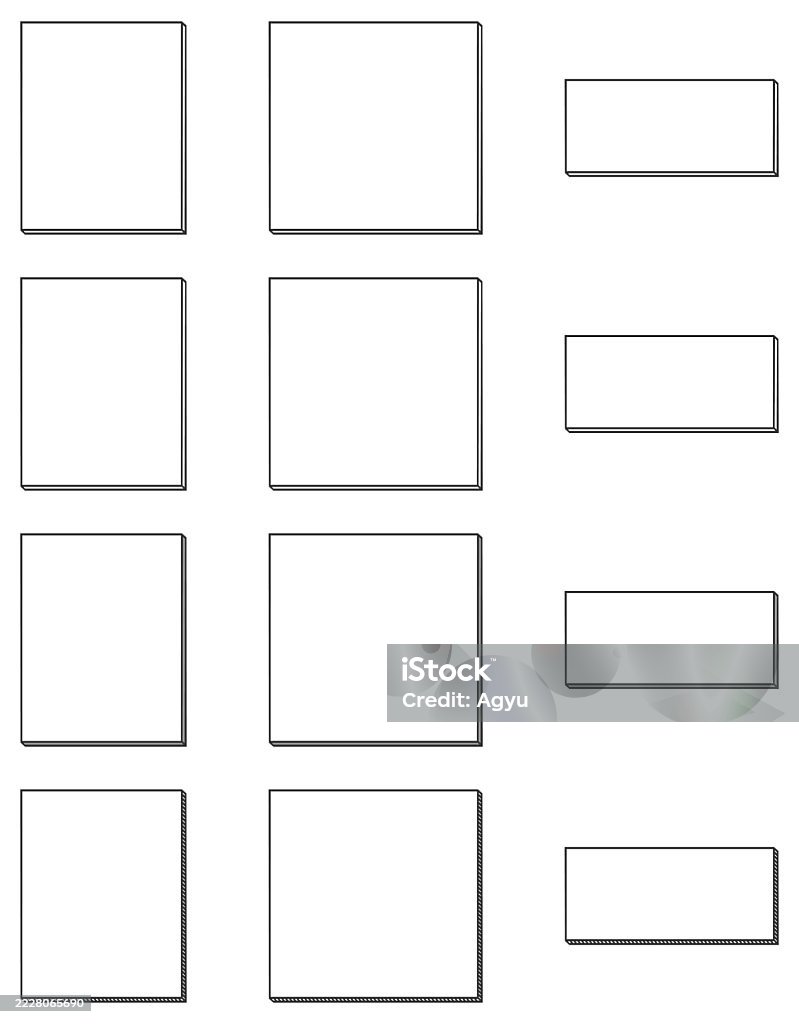 Rectangular Shape Variation Set Stock Illustration - Download Image Now ...