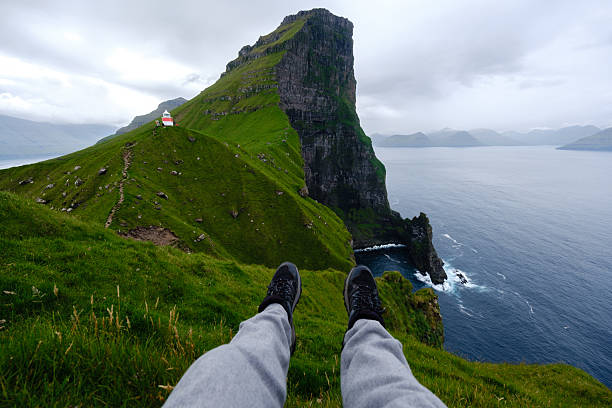 istock Breathtaking view from high cliffs in the Faroe Islands overlooking the ocean and lush landscapes 2228073376