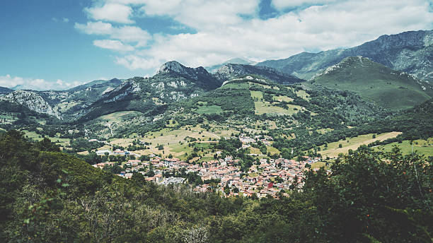 istock Cabrales village in green mountains 2228075549