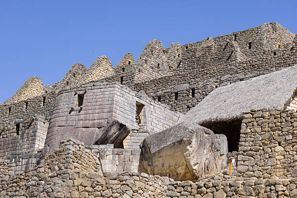 istock Machu Picchu in Peru showing Stone wall at archaeological site at daylight 2228082122