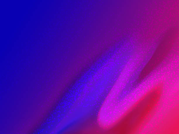 istock Abstract red blue  blurred wave with bokeh effects and dynamic energy 2228083383
