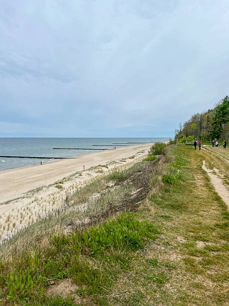 istock An empty Baltic beach near Trzesacz, Poland, in early May 2228093657