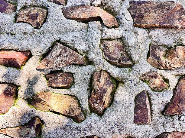 Close-up on a sandstone wall.