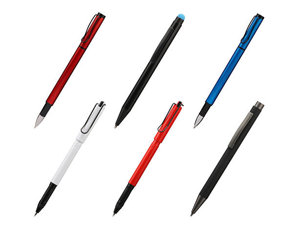 istock Collection of Colorful Modern Pens, isolated background. 2228112016