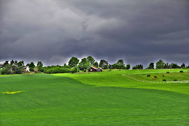 The small village in Norway country