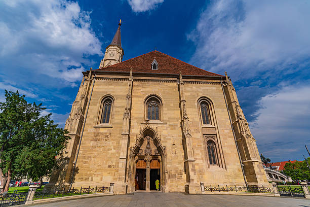 Transfiguration Cathedral in downtown Cluj Napoca, Transylvania, Romania.