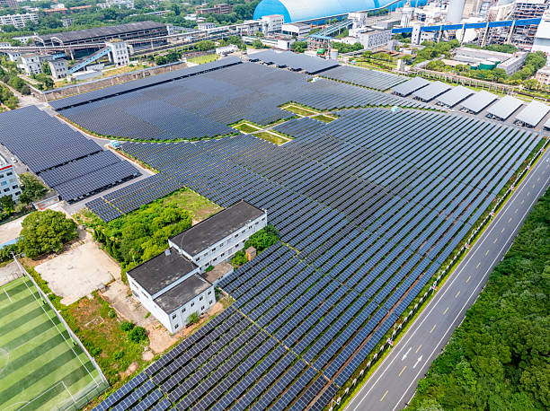 istock Solar photovoltaic parking shed 2228138579