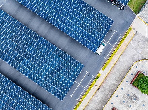 istock Solar photovoltaic parking shed 2228138631