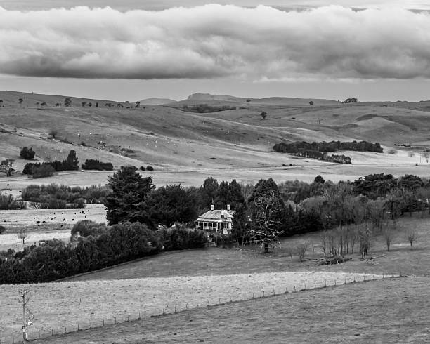 istock Twilight skies with cloud cover over the countryside 2228143530