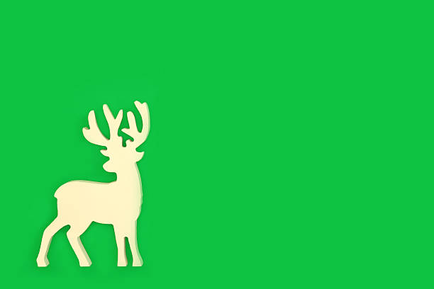 istock Christmas Eve Natural Reindeer Decoration Background 2228144528
