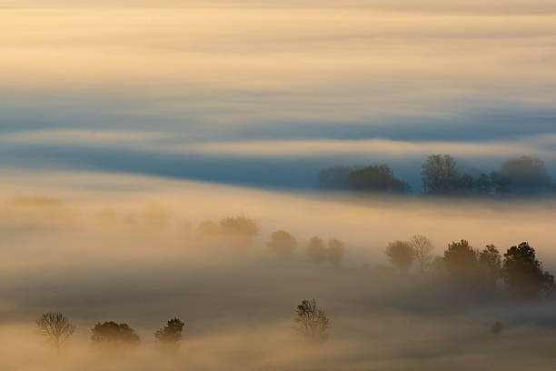 istock Morning fog over the landscape 2228146723