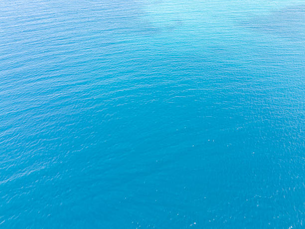 Sea surface view. Aerial top view of Turquoise Waters.