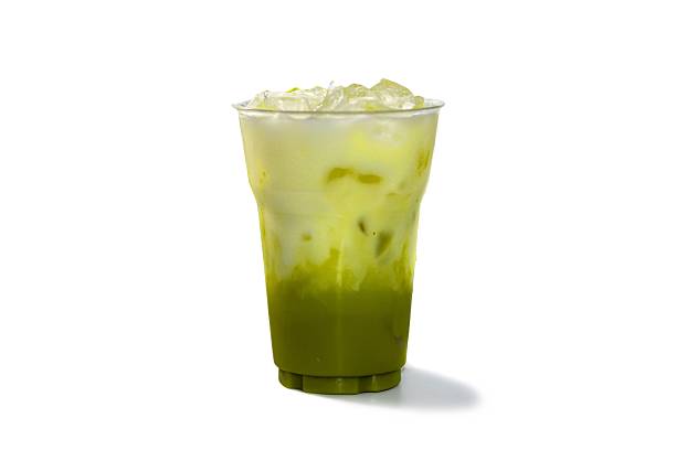 istock Ready for drink matcha ice green tea , concept beverage drinks put on white background and isolate style. 2228161527