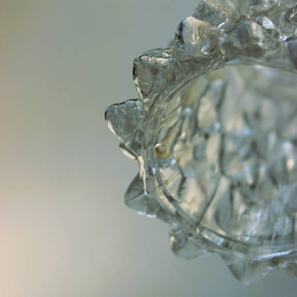 Magnificent Blue Crystal with Backlit Macro Shot Image