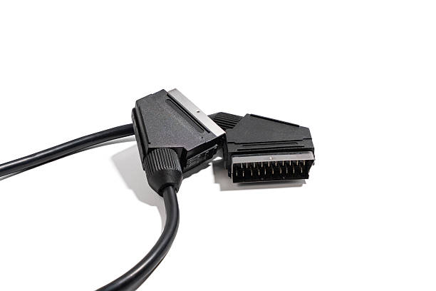 istock SCART cable with two plugs isolated on a white background. 2228173888