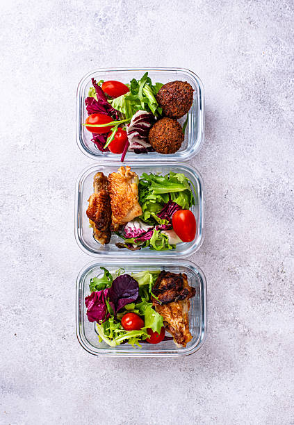 istock Meal prep concept. Healthy food in container. 2228177385