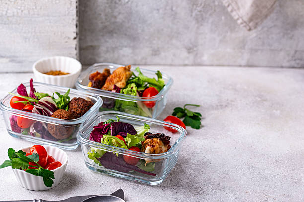 istock Meal prep concept. Healthy food in container. 2228177502
