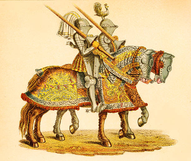 Two knights at the tournament, copy from 
