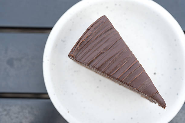 Slice of chocolate cake